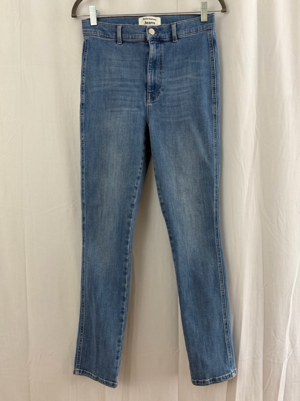 Reformation Light Wash High Rise Straight Leg Jeans Women’s Size 27